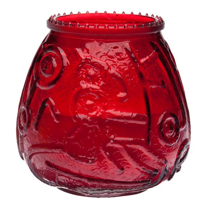 TEARDROP CANDLE RED (12)