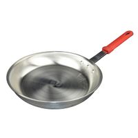 Bargreen Label ABCAL10BE Natural Finish Frying Pan,
Aluminum/Steel - 10"