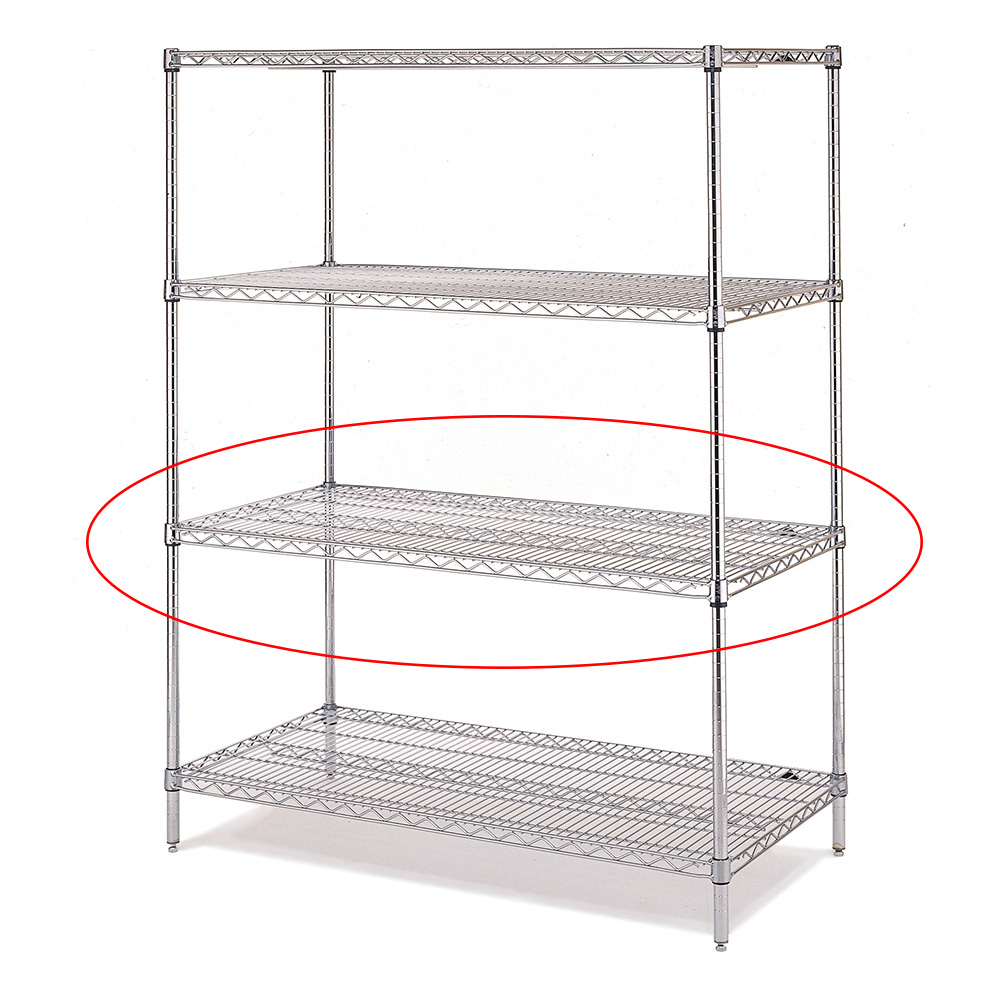 24" X 48" SHELF CHROME (4)