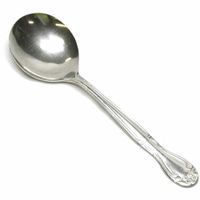 ABC FLO-02 Linda Bouillon Spoon, 18/0 Stainless Steel -
6-1/16"