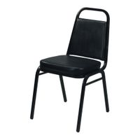 ABC HF1BK Stacking Chair, Black, Steel - 17-1/2" x 20" x
33-1/2"