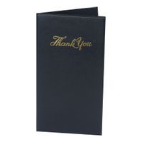 ABC MCV-01 Guest Check Cover w/ "Thank You", Black/Gold,
Vinyl - 10-1/4" x 5-1/2"
