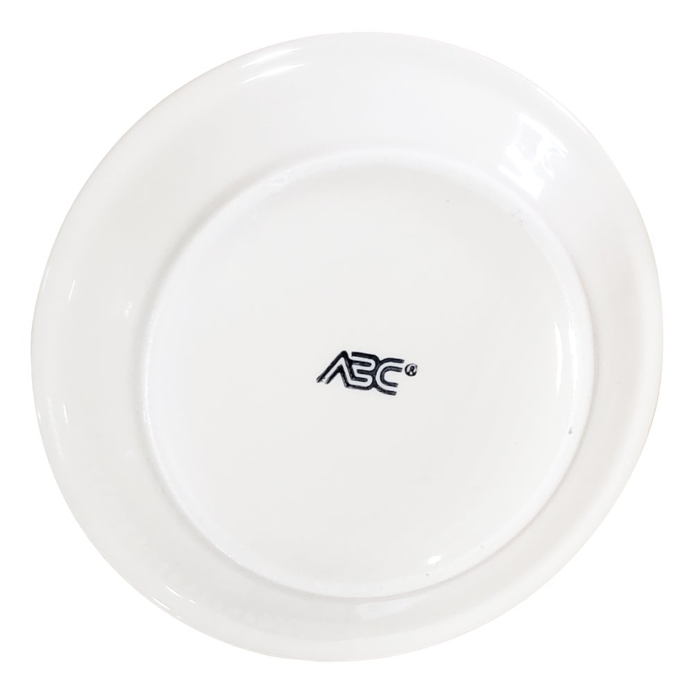 #4 PLATE 6.5" NR-WHITE (3)