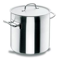 Lacor SSC50120 Stock Pot W/Cover, Stainless Steel - 6-1/2 qt