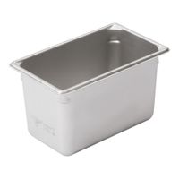 ABC AST-1306 Steam Table Food Pan, Stainless Steel, 1/3
Third Size - 12-3/4" x 6-3/4" x 6" - 8-1/8 qt, 22 Gauge