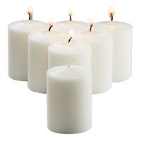 Hollowick FWV15WS-144 Food Warmer Tall Votive Candles, 15
Hour, White - 2-1/4"
