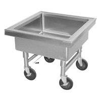 Advance Tabco 9-FSS-20-EC-X Special Value Soak Sink,
Portable, Stainless Steel - 24" x 24" x 20"
