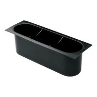 Advance Tabco A-20-X 3 Bottle Rack Insert, Black, Plastic -
15-7/8" x 5-1/4"