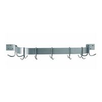 Advance Tabco ALW-24 Wall Mounted Single Bar Pot Rack,
Aluminum - 24"