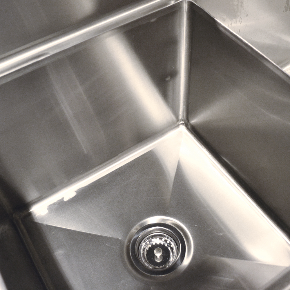 CORNER SINK 3 COMPARTMENT