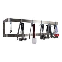 Advance Tabco SW-72-EC-X Special Value Pot Rack,
Wall-Mounted, Double Bar Design, Stainless Steel - 72" x 12"
x 12"