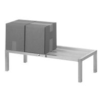 Heavy Duty 1 Tier Dunnage Rack, Aluminum - 18" x 36"