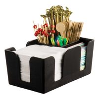 American Metalcraft BAR6 Bar Organizer, 6-Compartments,
Black, Plastic - 9-1/2" x 5-3/4" x 4-1/8"