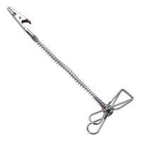 American Metalcraft CLIPIT6 Double Sided Sign Clip,
Alligator Clip/Tray Clip, Stainless Steel - 6" x 1/2"