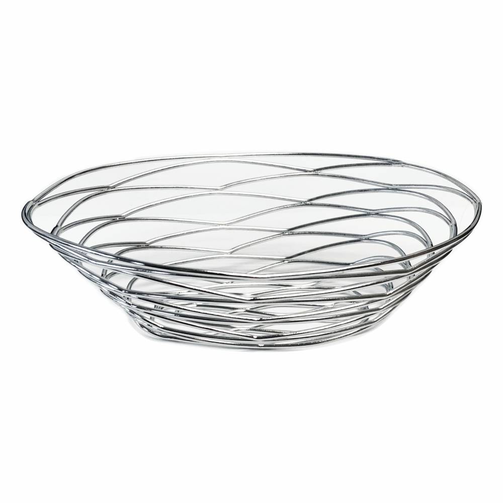 BIRDNEST BASKET 9x6 CHROME(48)