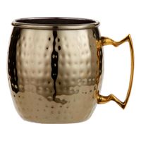 American Metalcraft GM16H Moscow Mule Mug, Gold,
Brass/Hammered Stainless Steel - 16 oz *MUST PURCHASE
10/ORDER*