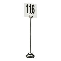 American Metalcraft HPCH12 Harp-Style Weighted Number Stand,
Stainless Steel - 12"