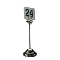 American Metalcraft HPCH6 Harp-Style Weighted Number Stand,
Stainless Steel - 6"