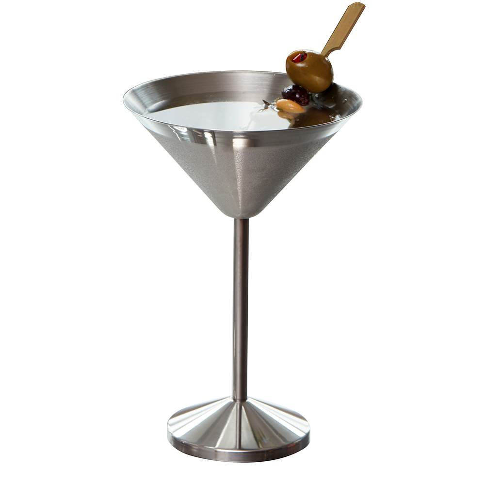 S/S MARTINI GLASS SERVER 7.7"H