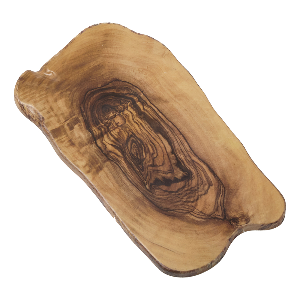 OLIVE WOOD PLATTER 17-3/8"