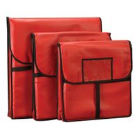 American Metalcraft PBDX2005 Deluxe Pizza Delivery Bag,
Red/Black, Nylon - 20" x 20" x 5"