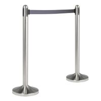 American Metalcraft RSRTBK Securit Retractable Barrier
System, Black, Stainless Steel - 84"