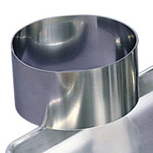 CAKE RING 8"ID X 3" 20 GA SS