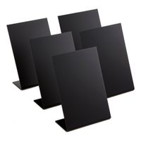 American Metalcraft TBABLA7 Table Top Stand Alone
Chalkboard, Black - 2-7/8" x 1-3/8" x 4-1/8"