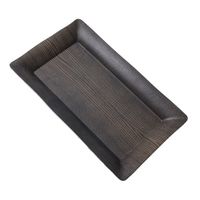 American Metalcraft WMEL23 Platter, Rectangular, Walnut Wood
Pattern, Melamine - 18" x 8-1/4" x 2"