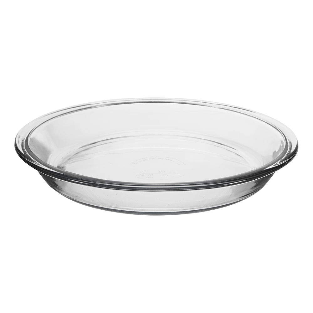 9" GLASS PIE PAN 6ea/cs