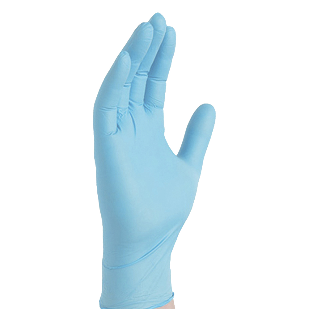 GLOVE NITRILE PF M BLU (10)