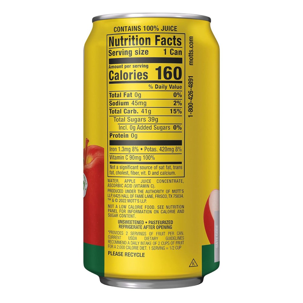 11.5OZ MOTT'S APPLE JUICE 100%