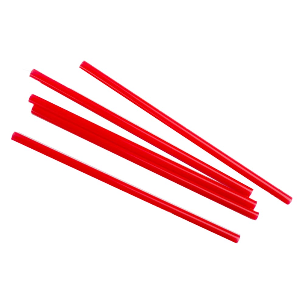 STRAW 8" FAT RED UNWRAP