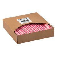 Brown Paper Goods 7B12-RCA Sandwich Wrap Paper, Red
Checkered - 12" x 12"