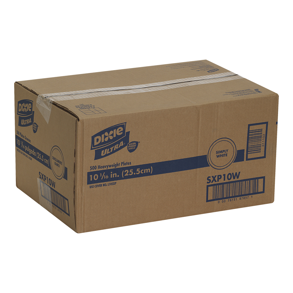 SX10W 10.25"PLATE HD WHITE(500