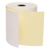 Bargreen Ellingson 9077-0028 Register Roll, Carbonless,
White/Canary - 3" x 100'