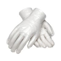 Ammex PGLOVE-M-500 PGlove Disposable Glove, 1 Mil, Embossed,
Polyethylene, Clear - Medium