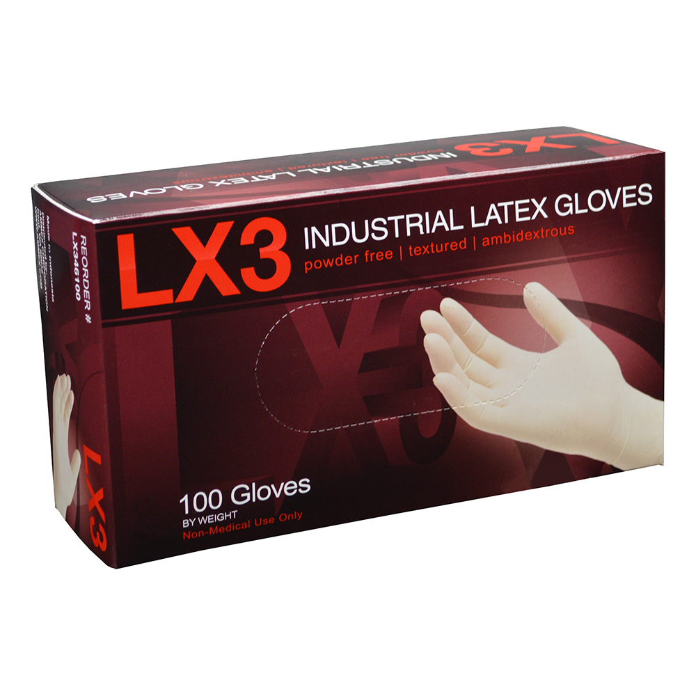 LATEX PF GLOVE LARGE(100)
