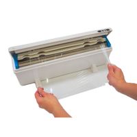 Wrapmaster Dispenser, White, Plastic - 12"