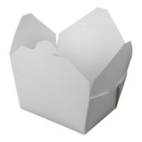 Fold-Pak 01BPWHITEM Bio-Pak #1 Food Container, White, Paper
- 26 oz