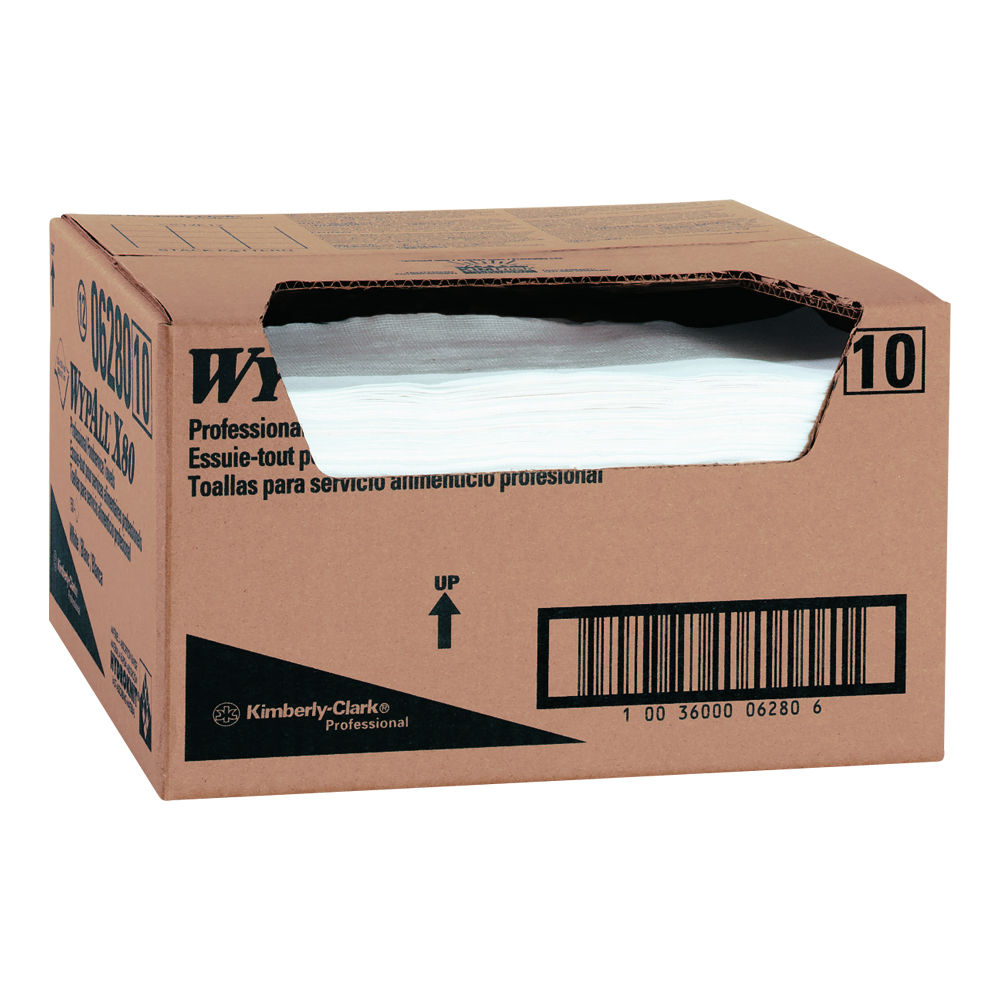 WYPALL 6280     WIPE WHT W/BLU