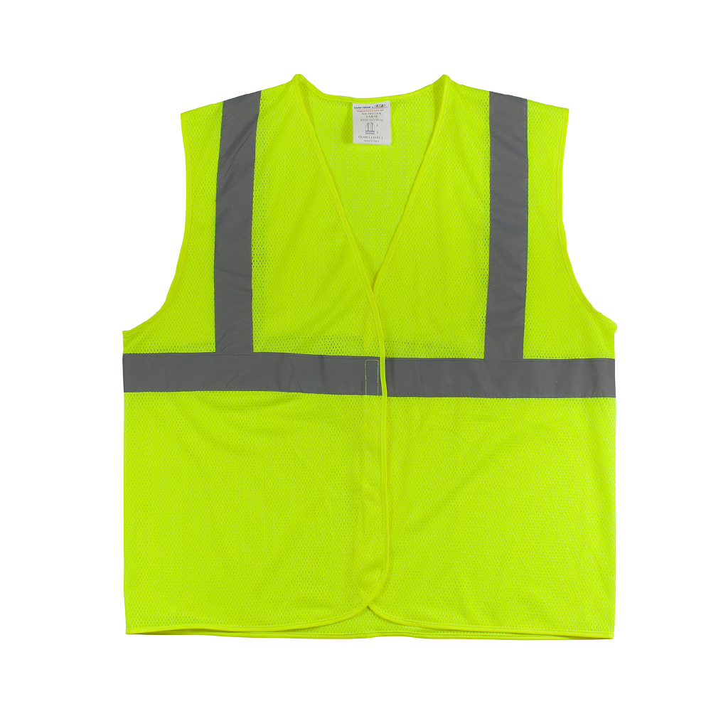 YELLOW MESH VEST LRG