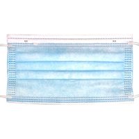 Disposable Face Mask, 3-Ply, Blue