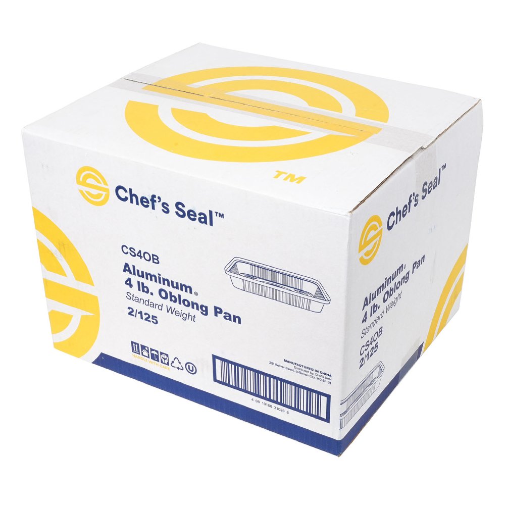 CS4OB ALUM PAN OBL 4# BASE