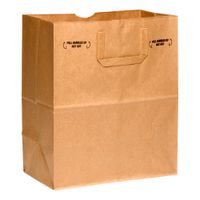 Bargreen Ellingson 72820495 70# Grocery Bag W/Handle, Kraft,
1/7 Paper - 12" x 7" x 14"