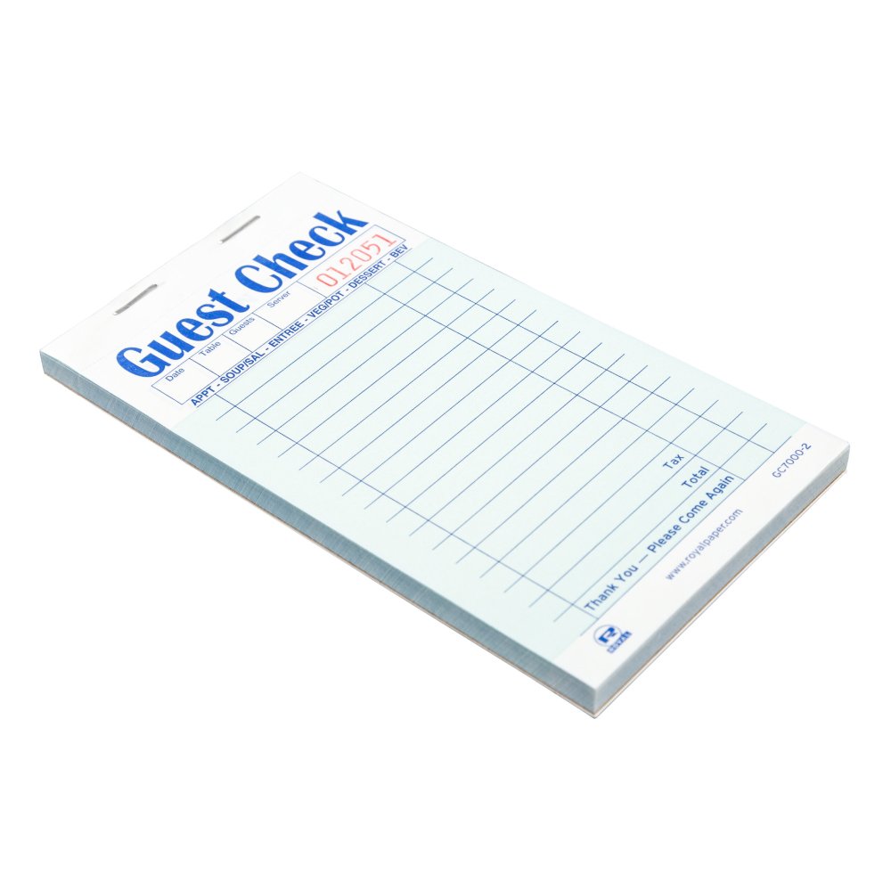 GUEST CHECKS 3.5X6.8 2-PT