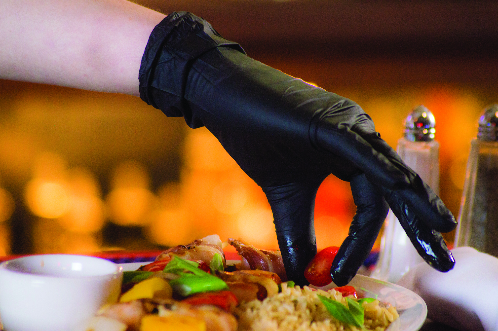 NITRILE BLK GLOVE LRG(100)(10)