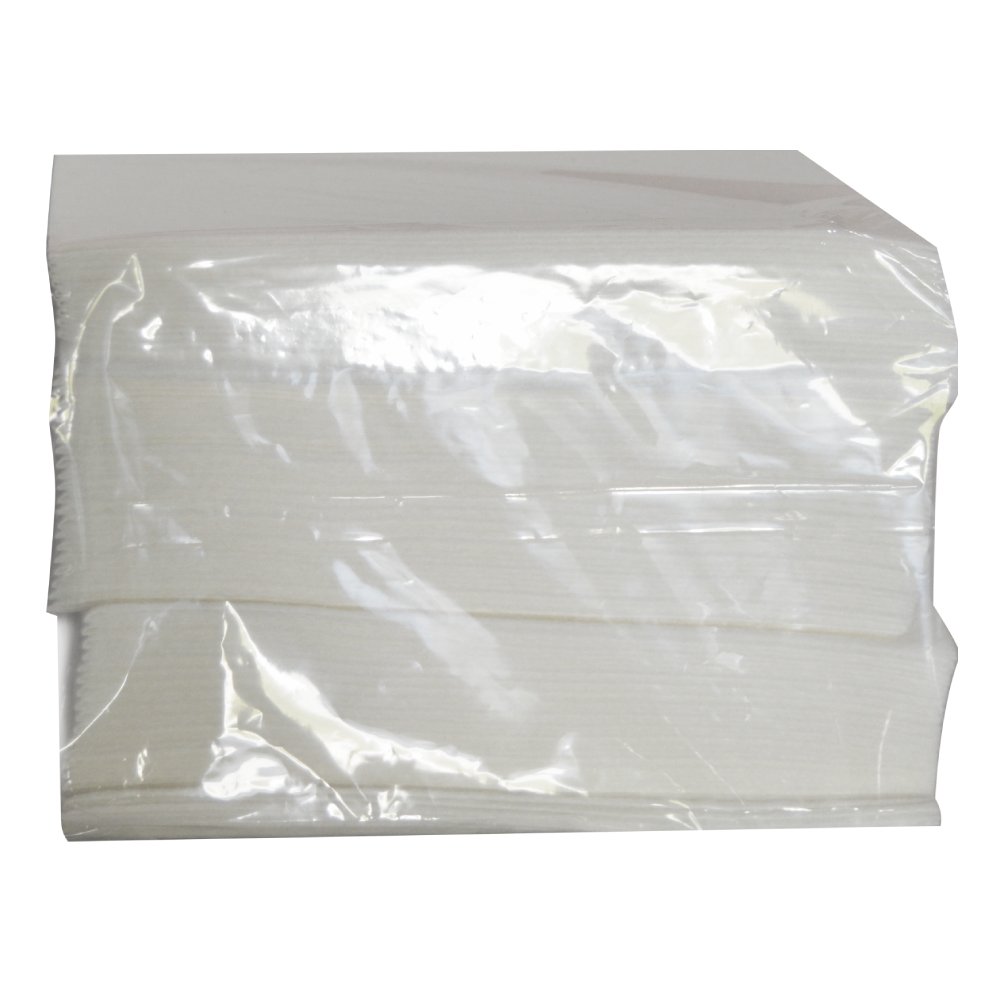 BEV NAP 1/4FLD AIRLAID WHT