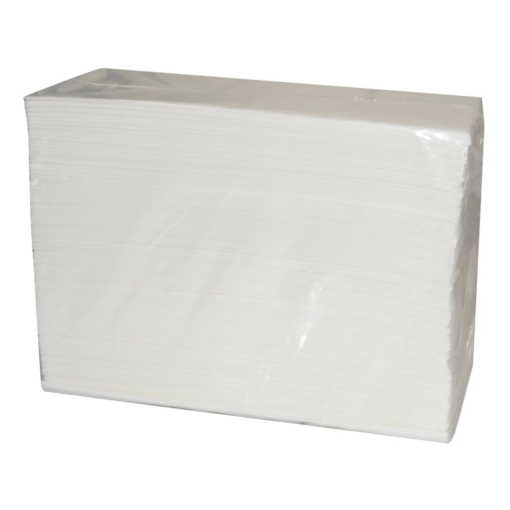 GUEST TOWEL 1/6FLD AIRLAID WHT