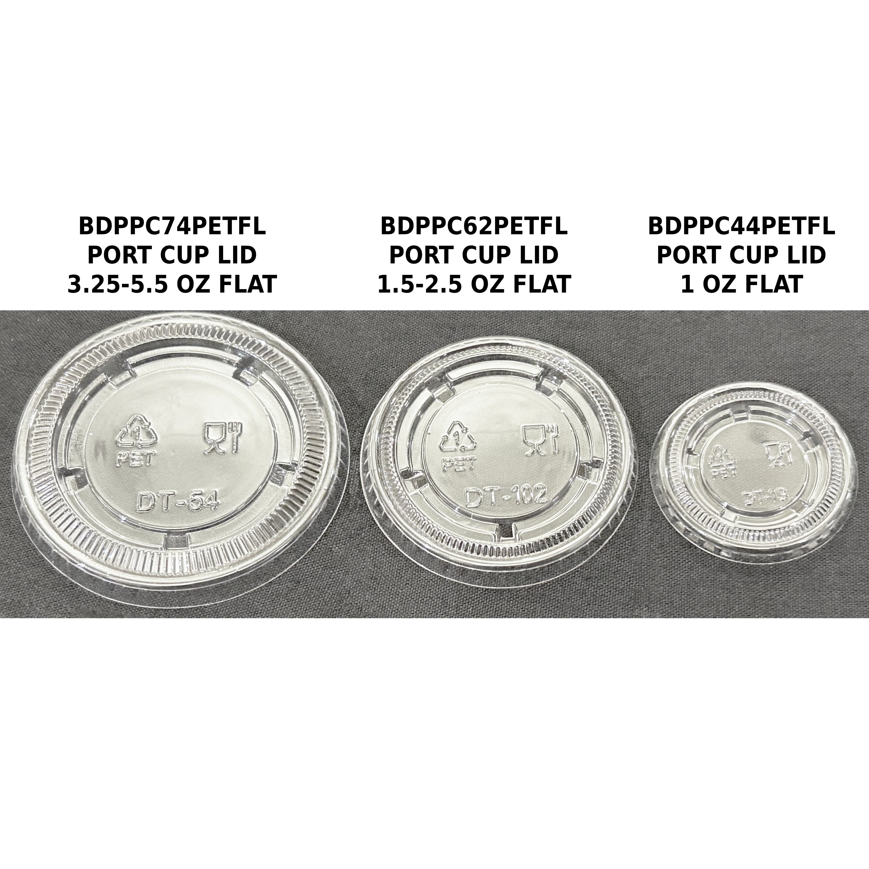 PORT CUP LID 1.5-2.5 OZ FLAT